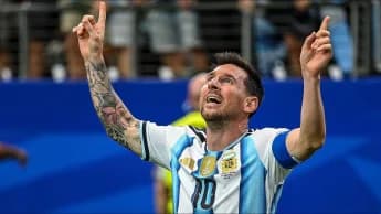 Lionel Messi 'tired' but happy with FIFA World Cup record-breaking night for Argentina