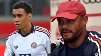 Bayern coach Vincent Kompany reveals why Jamal Musiala collapsed twice Bayern coach Vincent Kompany reveals why Jamal Musiala collapsed twice