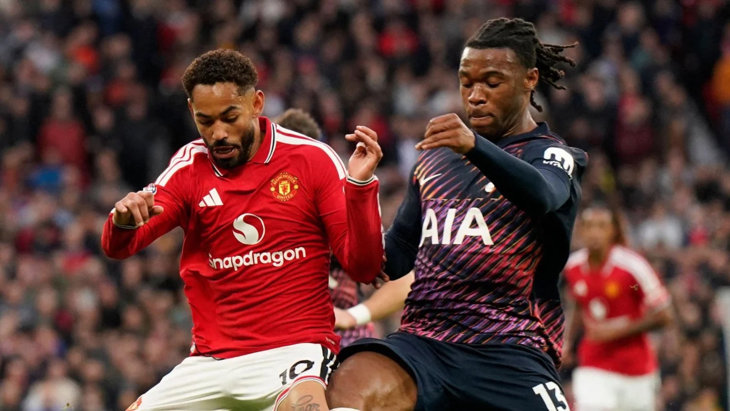 Man Utd held by Tottenham despite late red card for Rodrigo Bentancur