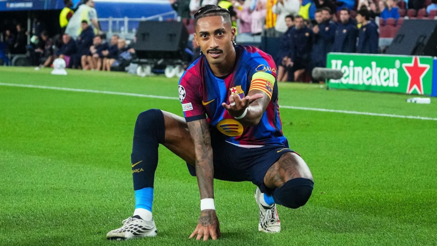 Barcelona relieved as Raphinha avoids serious injury
