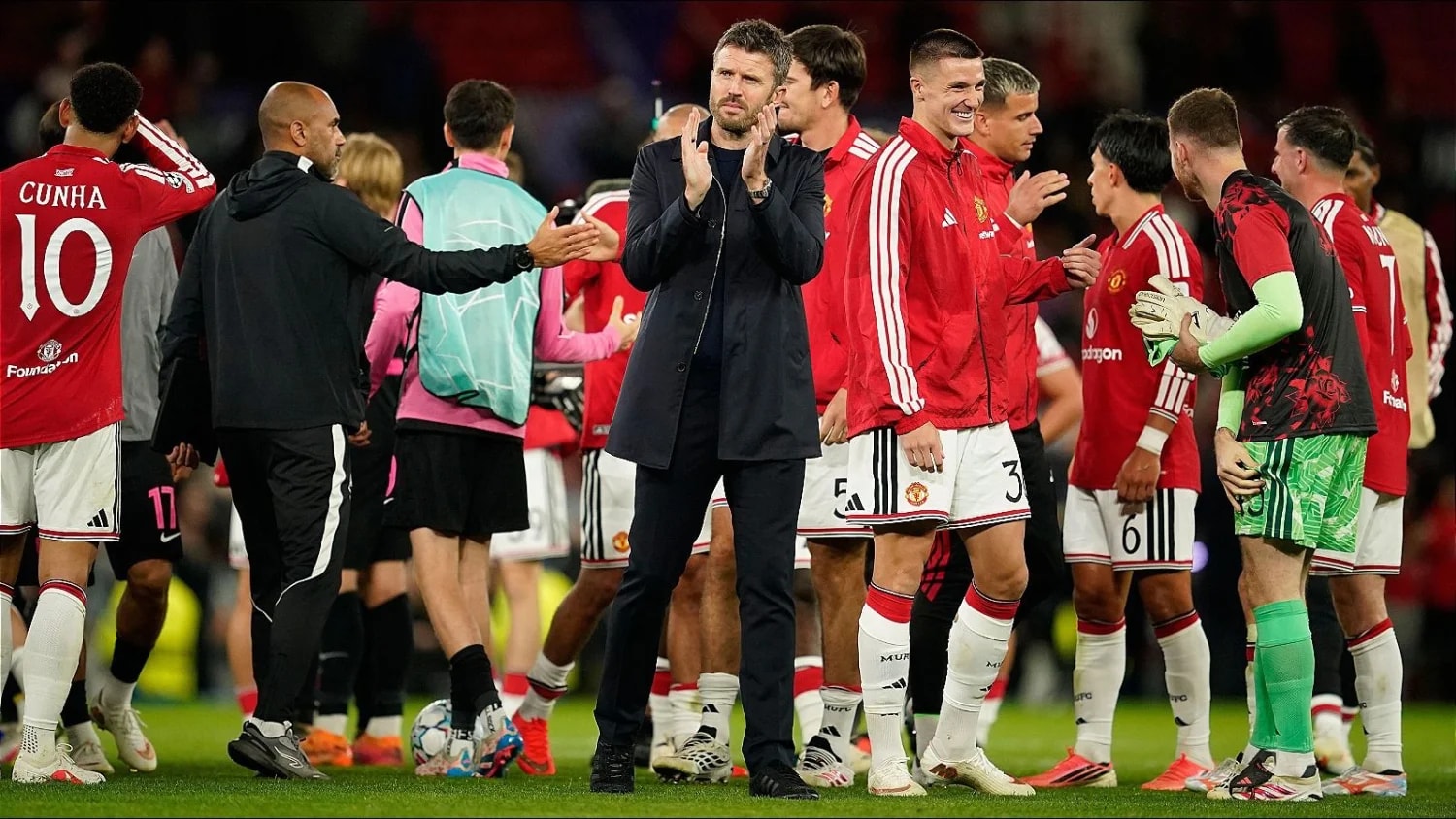 Michael Carrick hails Benjamin Sesko after Man Utd make flying European start Michael Carrick hails Benjamin Sesko after Man Utd make flying European start