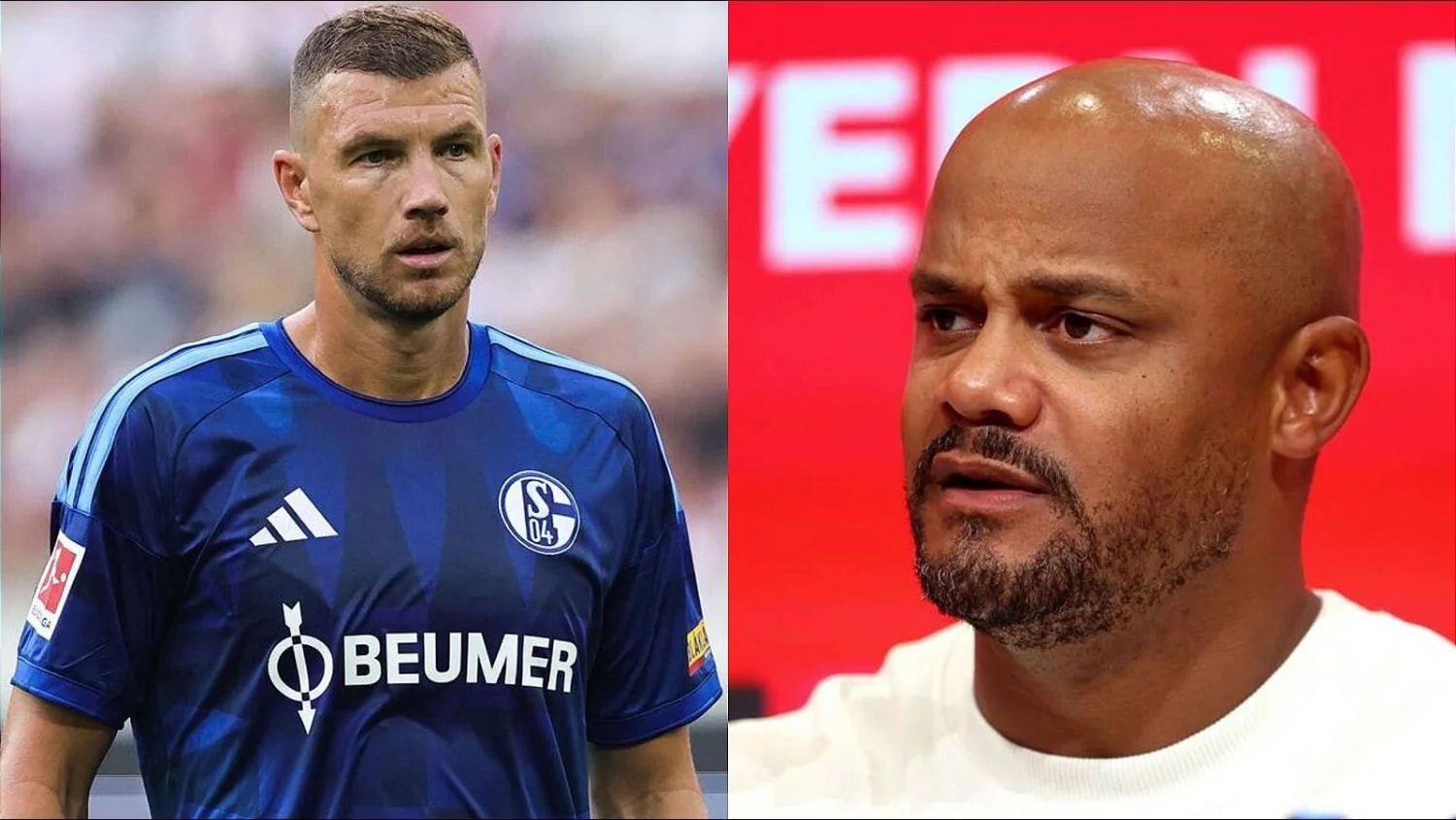 Edin Dzeko reveals Kompany's laptop secret ahead of Schalke's Bayern clash Edin Dzeko reveals Kompany's laptop secret ahead of Schalke's Bayern clash