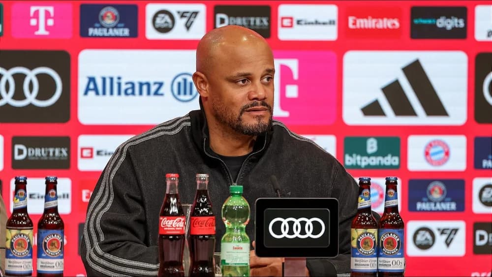 Max Eberl backs Bayern coach Vincent Kompany as European rivals circle