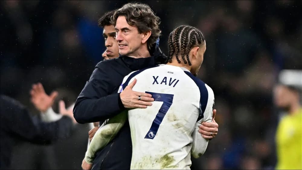 Thomas Frank and Conor Gallagher praise 'winning' mentality of Xavi Simons for Tottenham