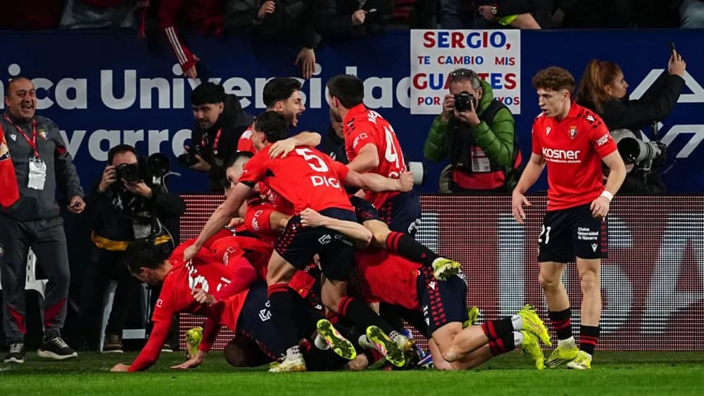 Osasuna stun Real Madrid to break LaLiga race wide open