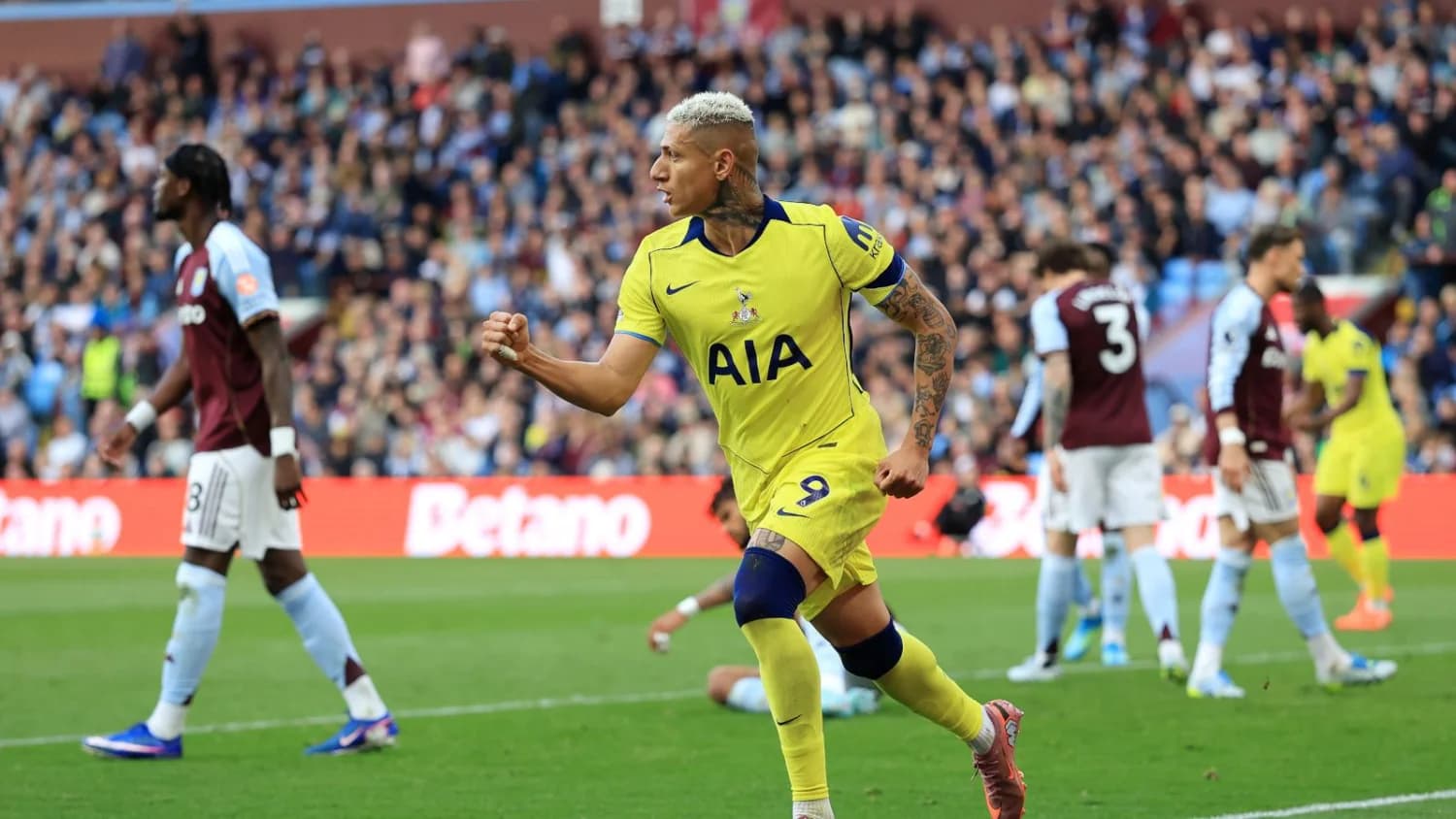 Tottenham out of the relegation zone with all three points away to Aston Villa