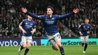 Arsenal edge Sporting to take first-leg advantage in Champions League quarter-final