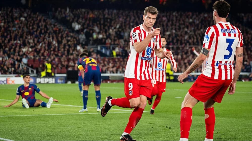 Julian Alvarez and Alexander Sorloth score as Atletico seize control at Barcelona Julian Alvarez and Alexander Sorloth score as Atletico seize control at Barcelona