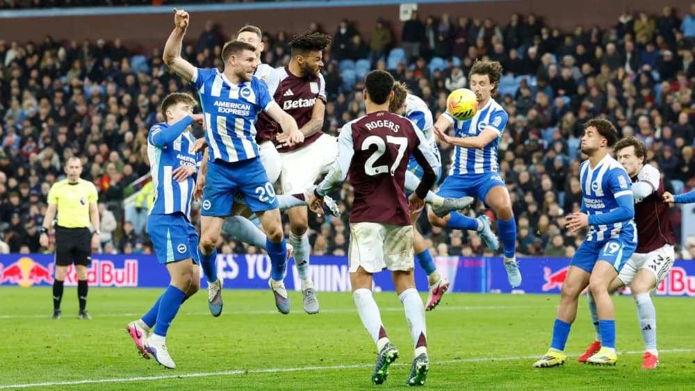 Aston Villa extend Brighton's miserable run with last gasp goal Aston Villa extend Brighton's miserable run with last gasp goal